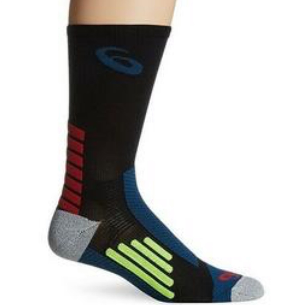 🆕 ASICS Rally Crew Socks Unisex 2 Pairs - Picture 2 of 8